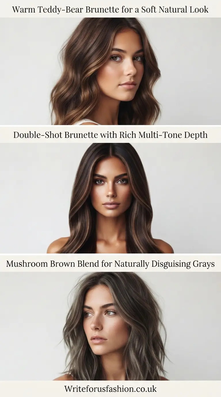 20 Best Low-Maintenance Brunette Hairstyles for Beautiful Gray Coverage 3 Low-Maintenance Brunette Hairstyles part2