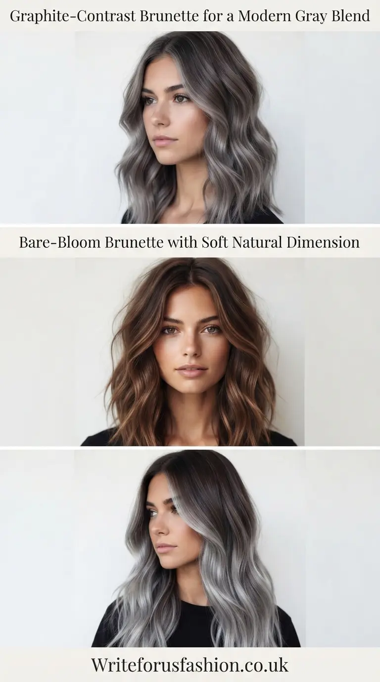 20 Best Low-Maintenance Brunette Hairstyles for Beautiful Gray Coverage 4 Low-Maintenance Brunette Hairstyles part3