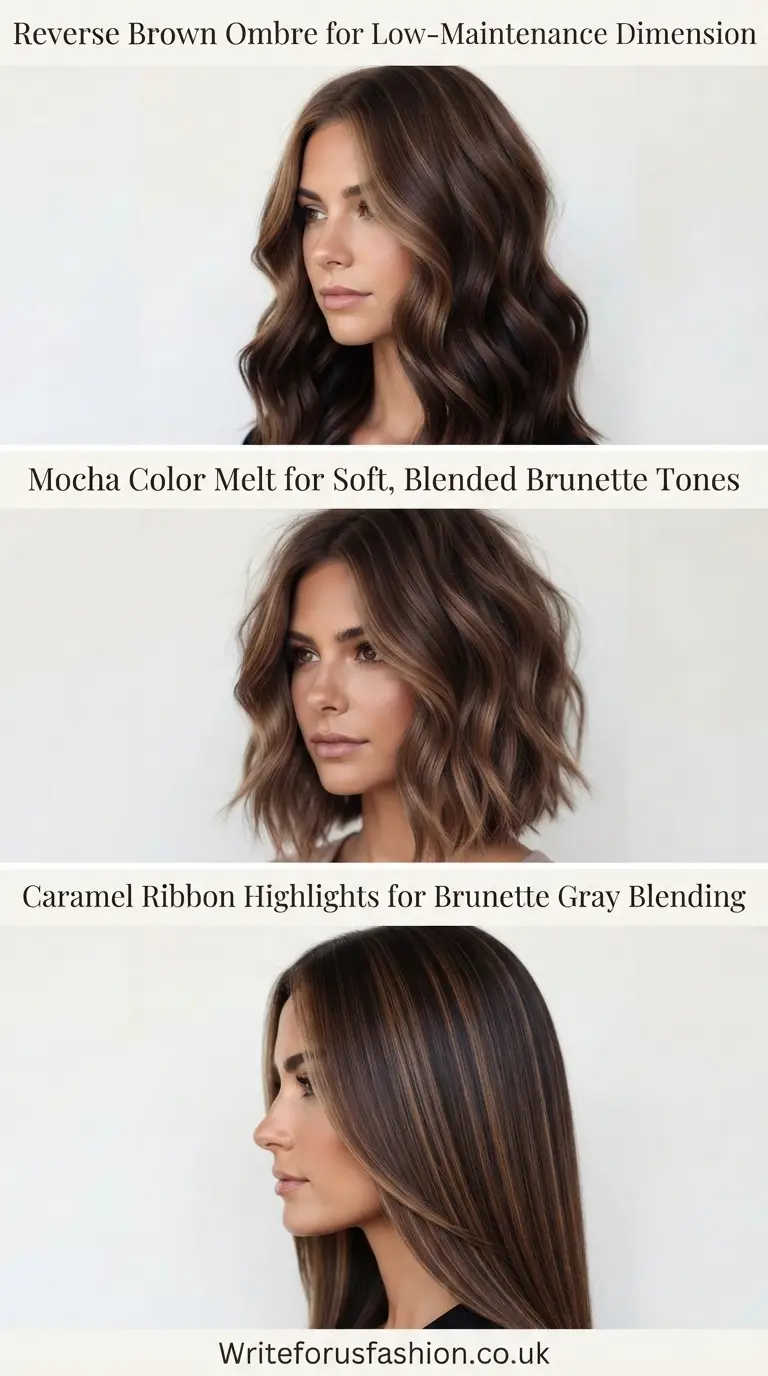 20 Best Low-Maintenance Brunette Hairstyles for Beautiful Gray Coverage 5 Low-Maintenance Brunette Hairstyles part4