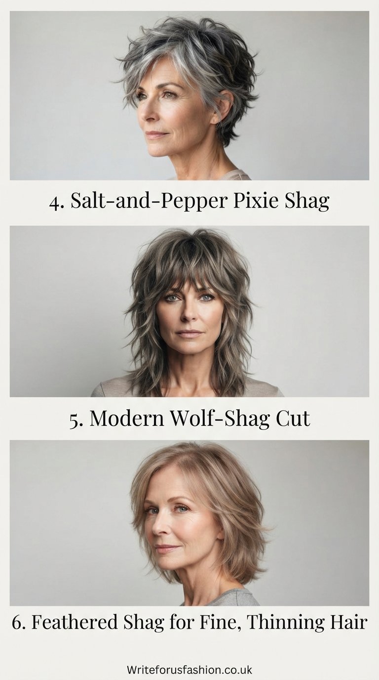 20 Best Low-Maintenance Shag Hairstyles for Mature Women 3 Low-Maintenance Shag Hairstyles for Mature Women part2