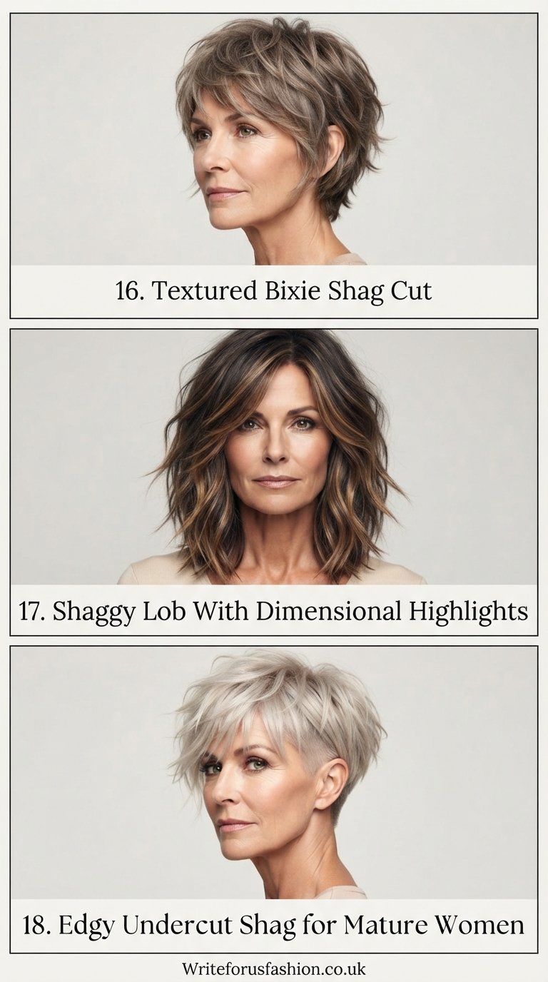 20 Best Low-Maintenance Shag Hairstyles for Mature Women 7 Low-Maintenance Shag Hairstyles for Mature Women part6