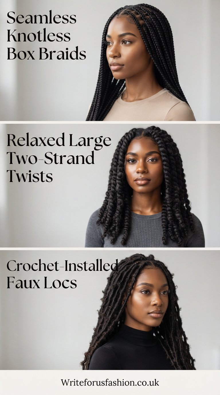 Low-Tension Protective Hairstyles for Natural Hair part1