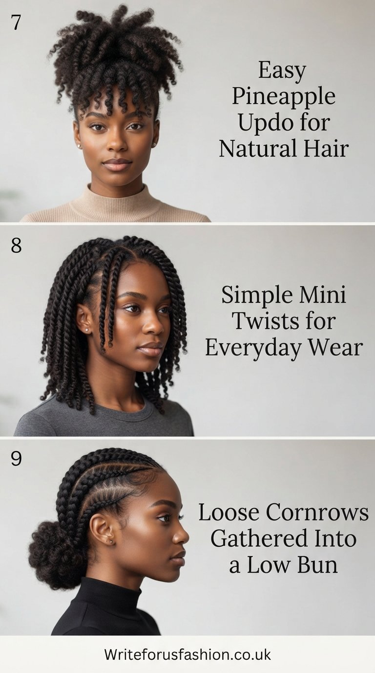 Low-Tension Protective Hairstyles for Natural Hair part3