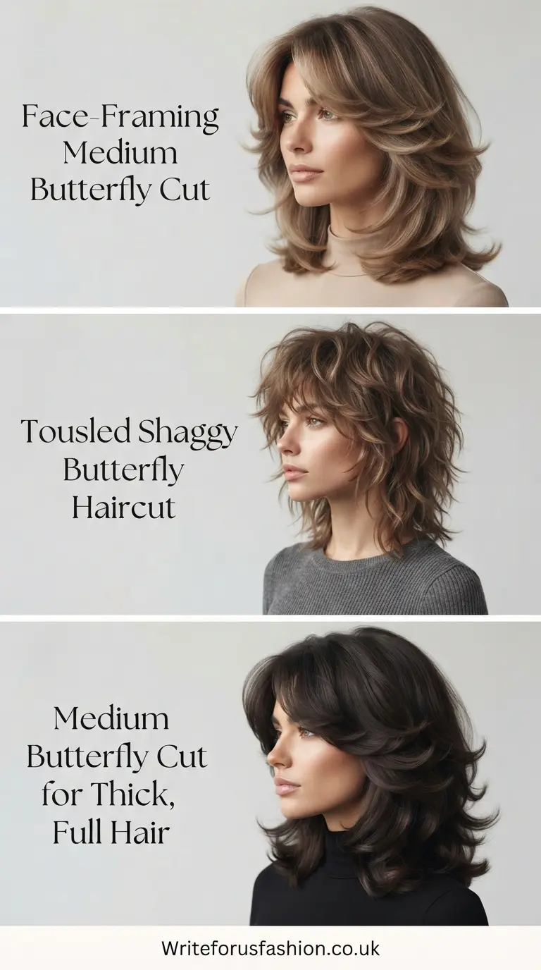 Medium Butterfly Haircut with Curtain Bangs part3