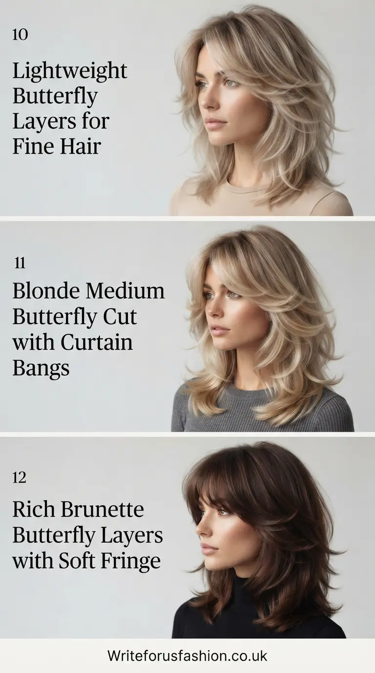 Medium Butterfly Haircut with Curtain Bangs part4