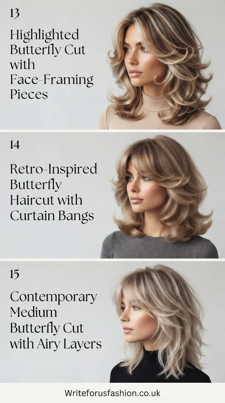 Medium Butterfly Haircut with Curtain Bangs part5
