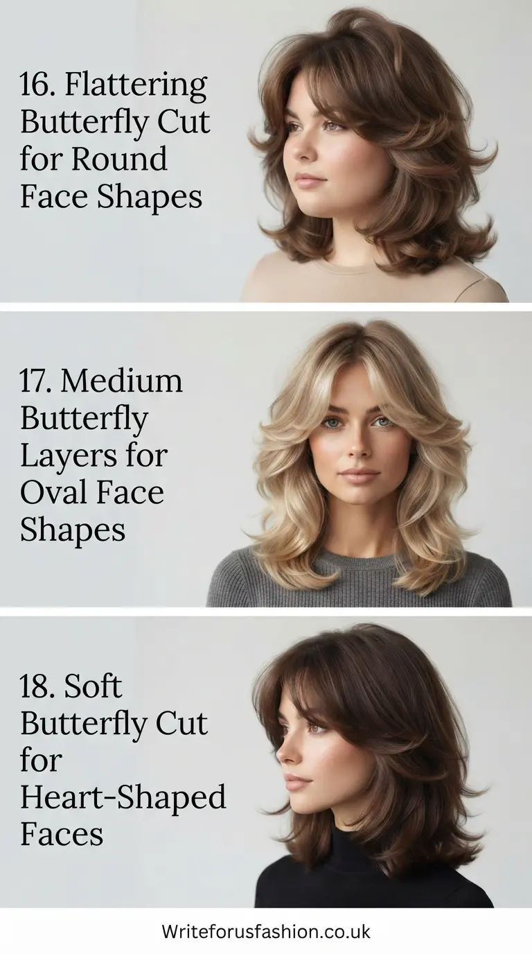 Medium Butterfly Haircut with Curtain Bangs part6