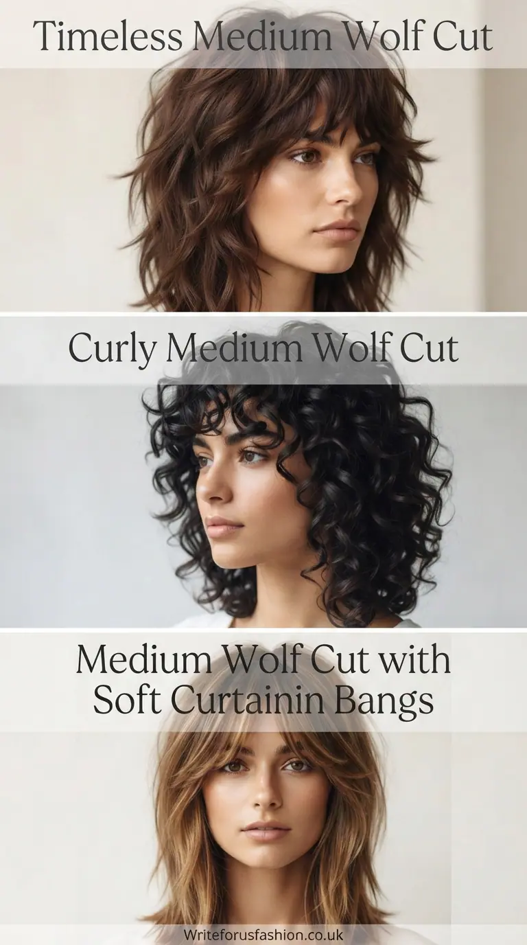 20 Best Medium Wolf Cut for Thick Hair Women Ideas & Styles 2 Medium Wolf Cut for Thick Hair Women Ideas PART1