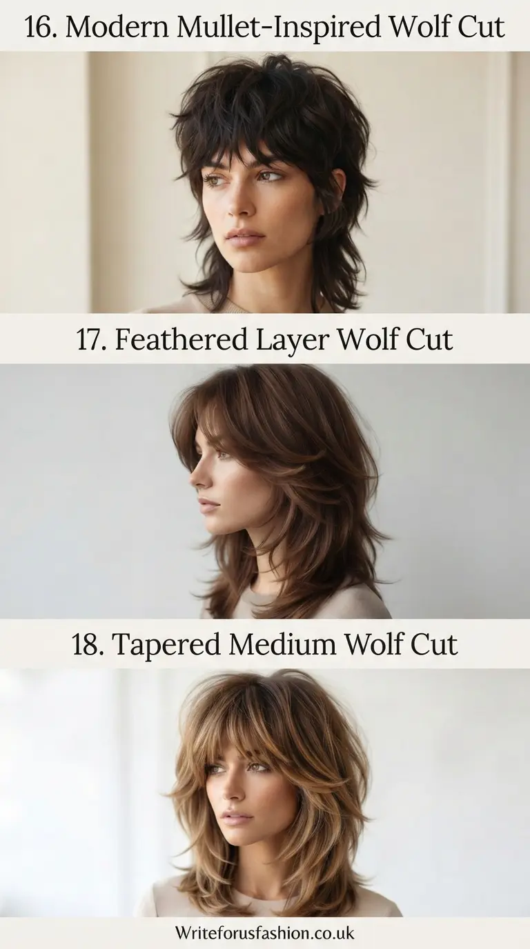 20 Best Medium Wolf Cut for Thick Hair Women Ideas & Styles 7 Medium Wolf Cut for Thick Hair Women Ideas lastpart