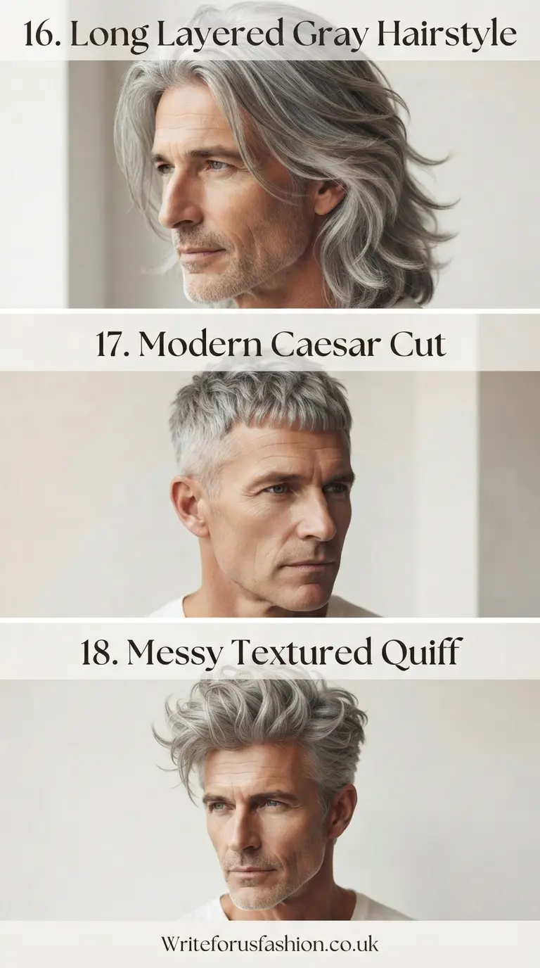 Men Haircut for Mature Gray Hair lastpart
