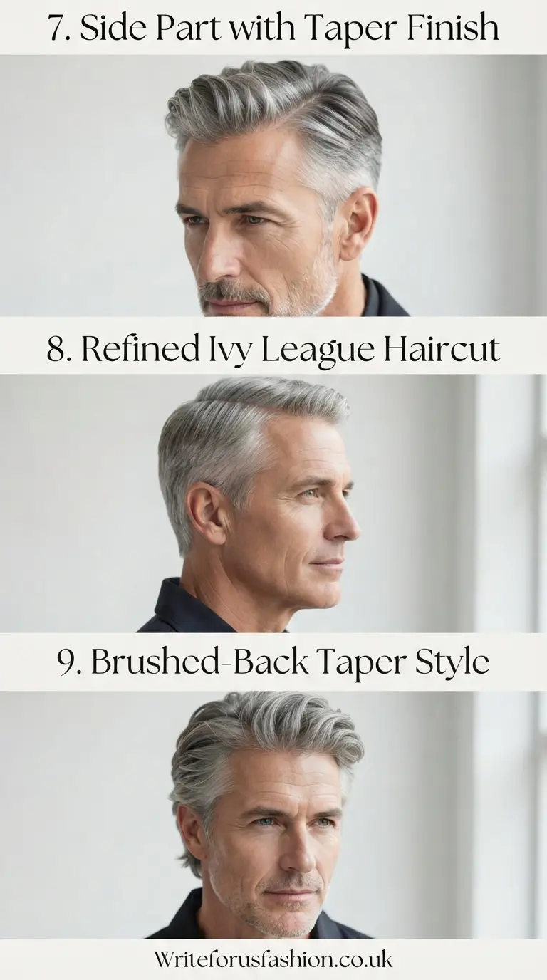 Men Haircut for Mature Gray Hair part3