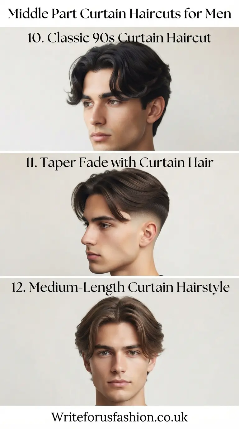 20 Trendy Middle Part Curtain Haircuts for Men to Try 5 Middle Part Curtain Haircuts for Men part4