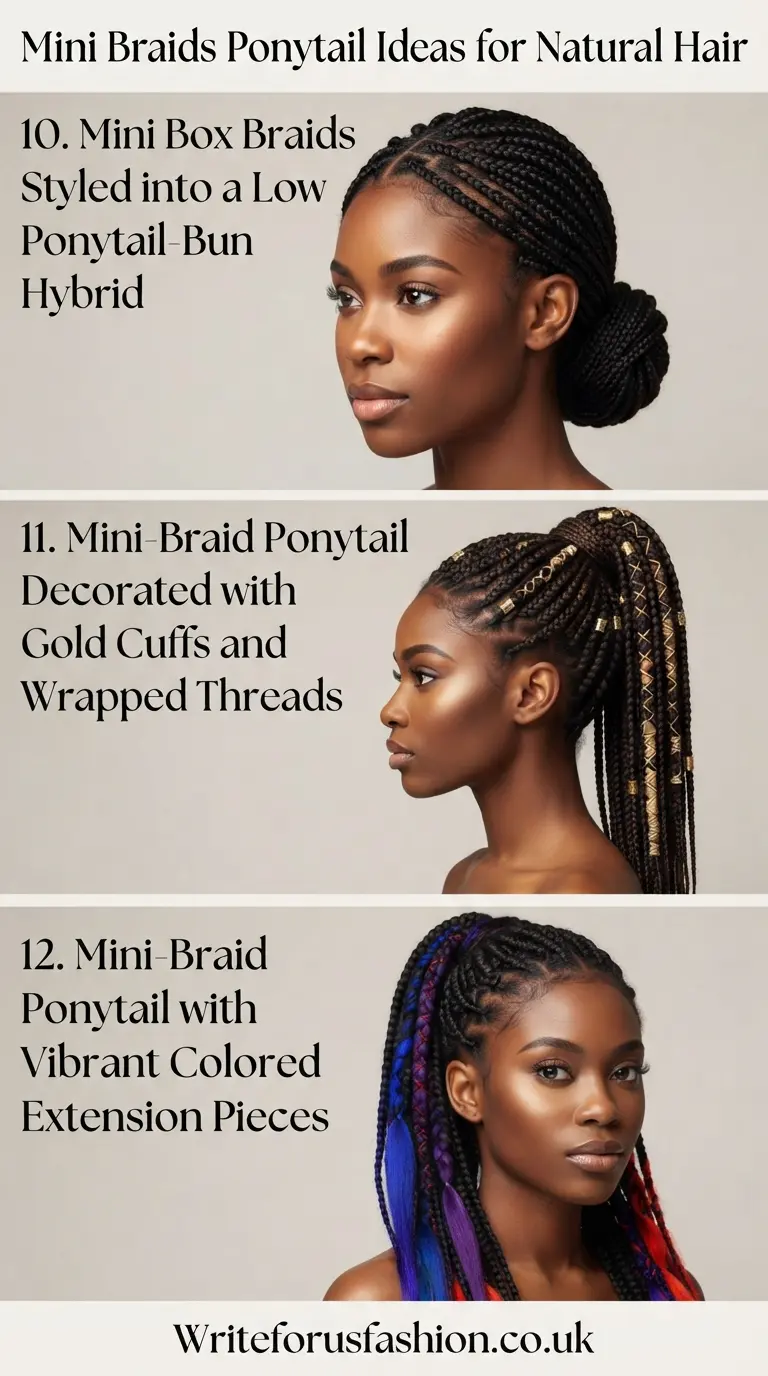 20 Gorgeous Mini Braids Ponytail Ideas for Natural Hair 5 Mini Braids Ponytail Ideas for Natural Hair part4