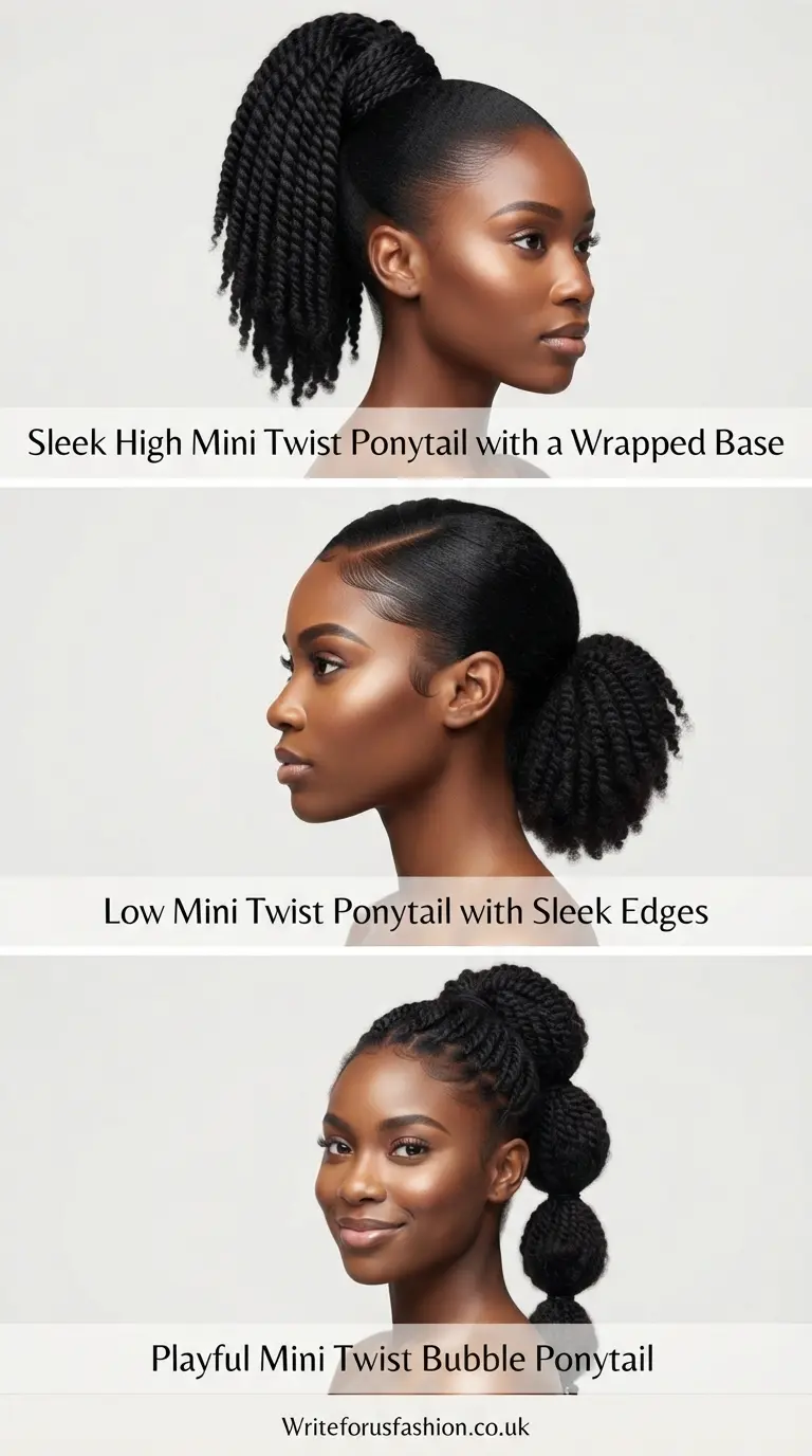 20 Beautiful Mini Twist Ponytail Hairstyle Ideas for Women 2 Mini Twist Ponytail Hairstyle Ideas for Women part1