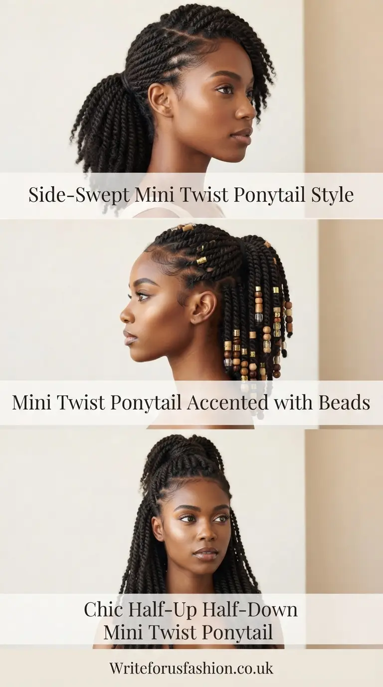20 Beautiful Mini Twist Ponytail Hairstyle Ideas for Women 3 Mini Twist Ponytail Hairstyle Ideas for Women part2