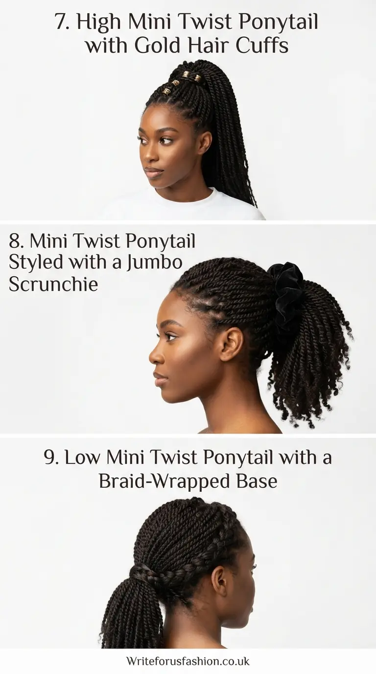 20 Beautiful Mini Twist Ponytail Hairstyle Ideas for Women 4 Mini Twist Ponytail Hairstyle Ideas for Women part3