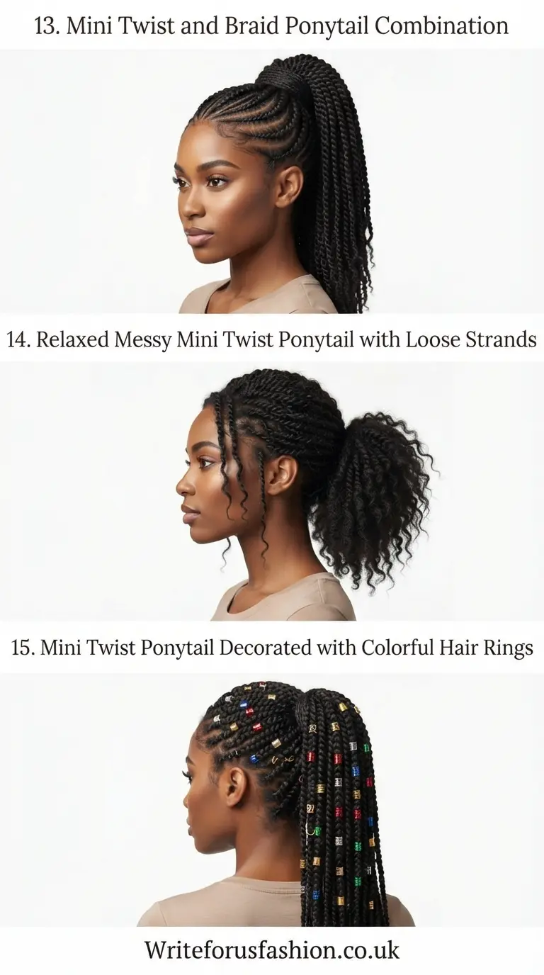 20 Beautiful Mini Twist Ponytail Hairstyle Ideas for Women 6 Mini Twist Ponytail Hairstyle Ideas for Women part5
