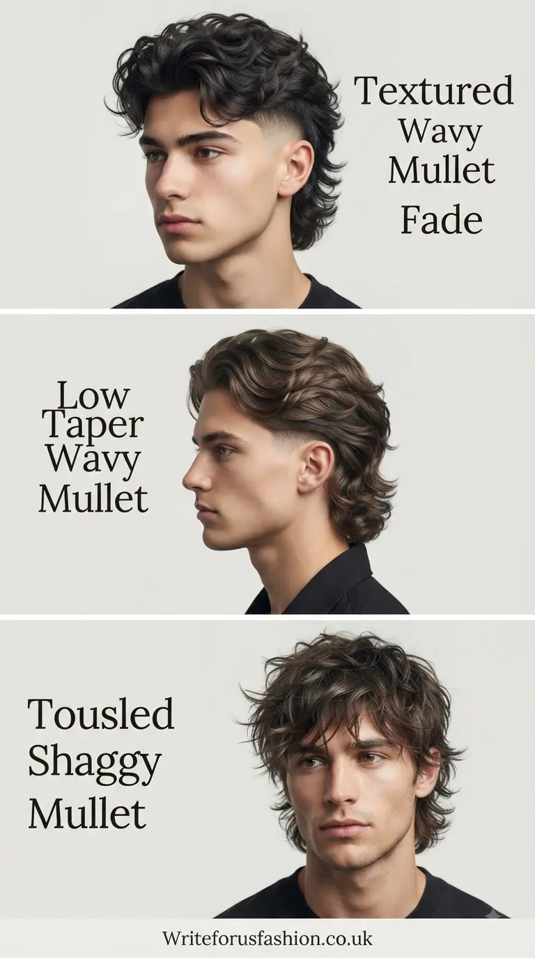 Best Modern Mullet Haircuts for Wavy Hair Men (20 Trendy Styles) 2 Mullet for Wavy Hair Men Edgy Cut Looks part1