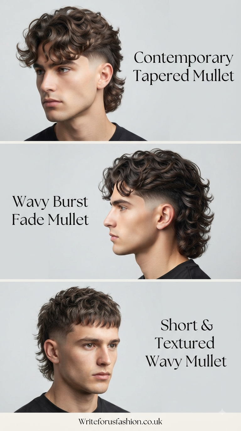 Best Modern Mullet Haircuts for Wavy Hair Men (20 Trendy Styles) 3 Mullet for Wavy Hair Men Edgy Cut Looks part2