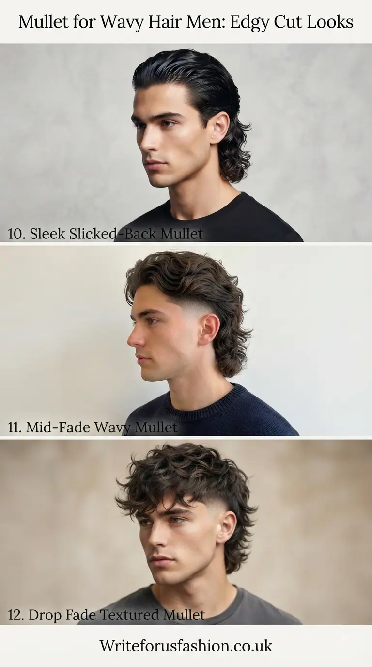 Best Modern Mullet Haircuts for Wavy Hair Men (20 Trendy Styles) 5 Mullet for Wavy Hair Men Edgy Cut Looks part4