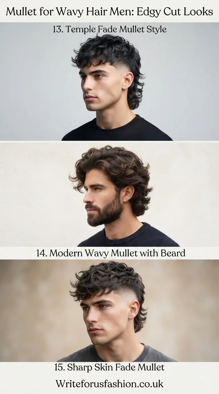 Best Modern Mullet Haircuts for Wavy Hair Men (20 Trendy Styles) 6 Mullet for Wavy Hair Men Edgy Cut Looks part5