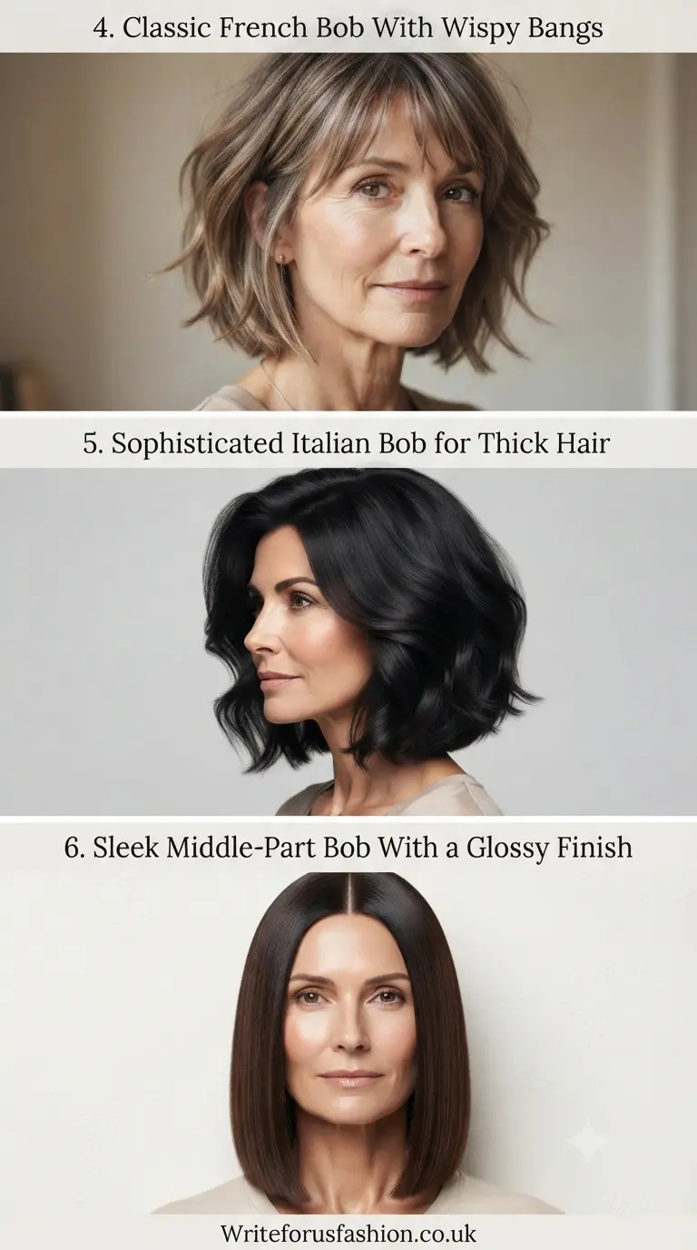 Old Money Bob Hairstyles for Mature Women  part2