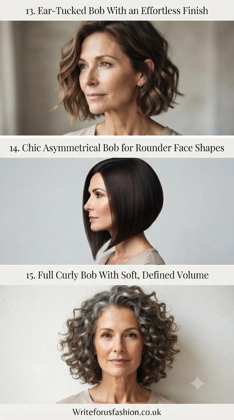 Old Money Bob Hairstyles for Mature Women  part5