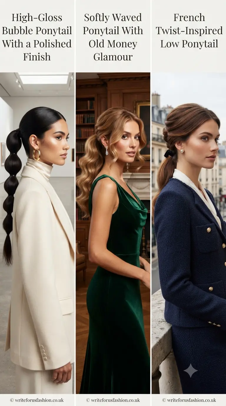 20 Old Money Ponytail Hairstyles for a Timeless, Polished Look 4 Old Money Ponytail Hairstyles part 3
