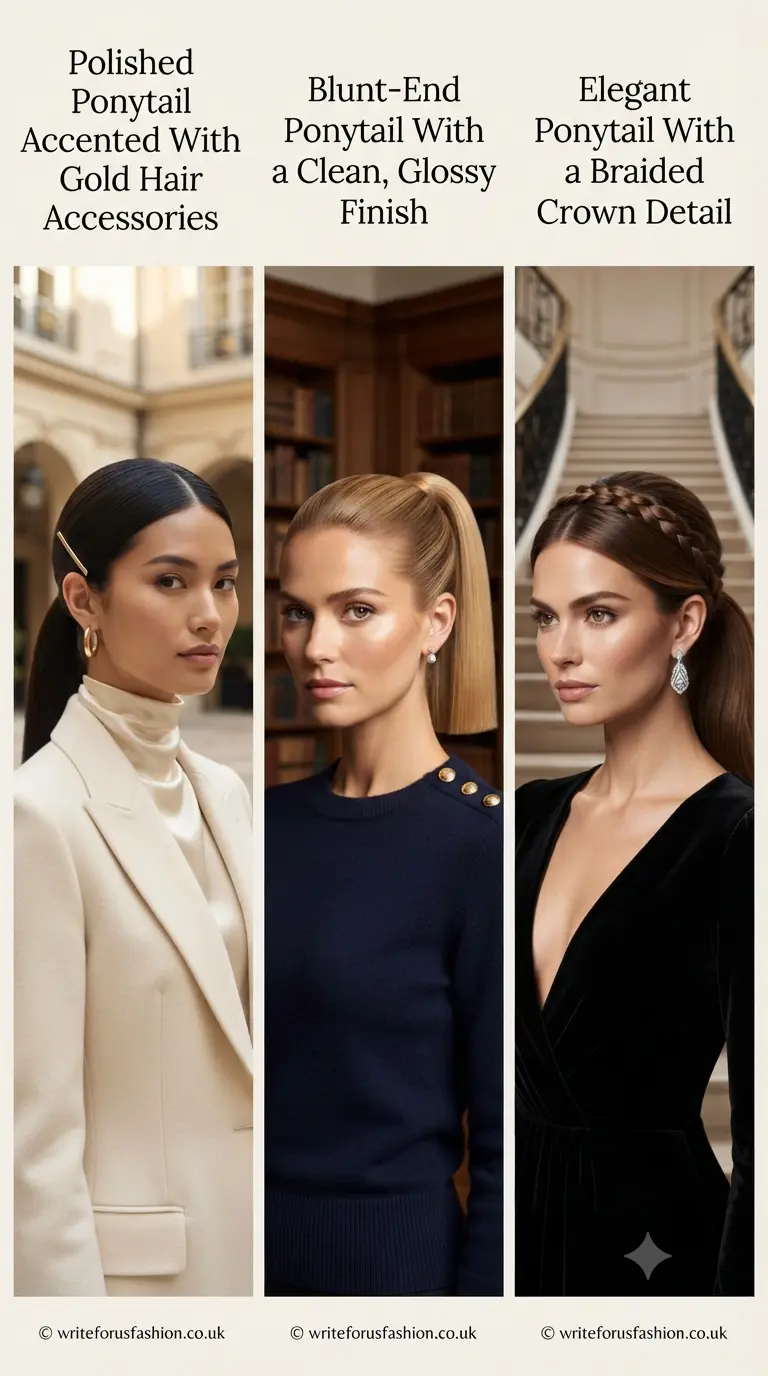 20 Old Money Ponytail Hairstyles for a Timeless, Polished Look 7 Old Money ponytali Hairstyles last part