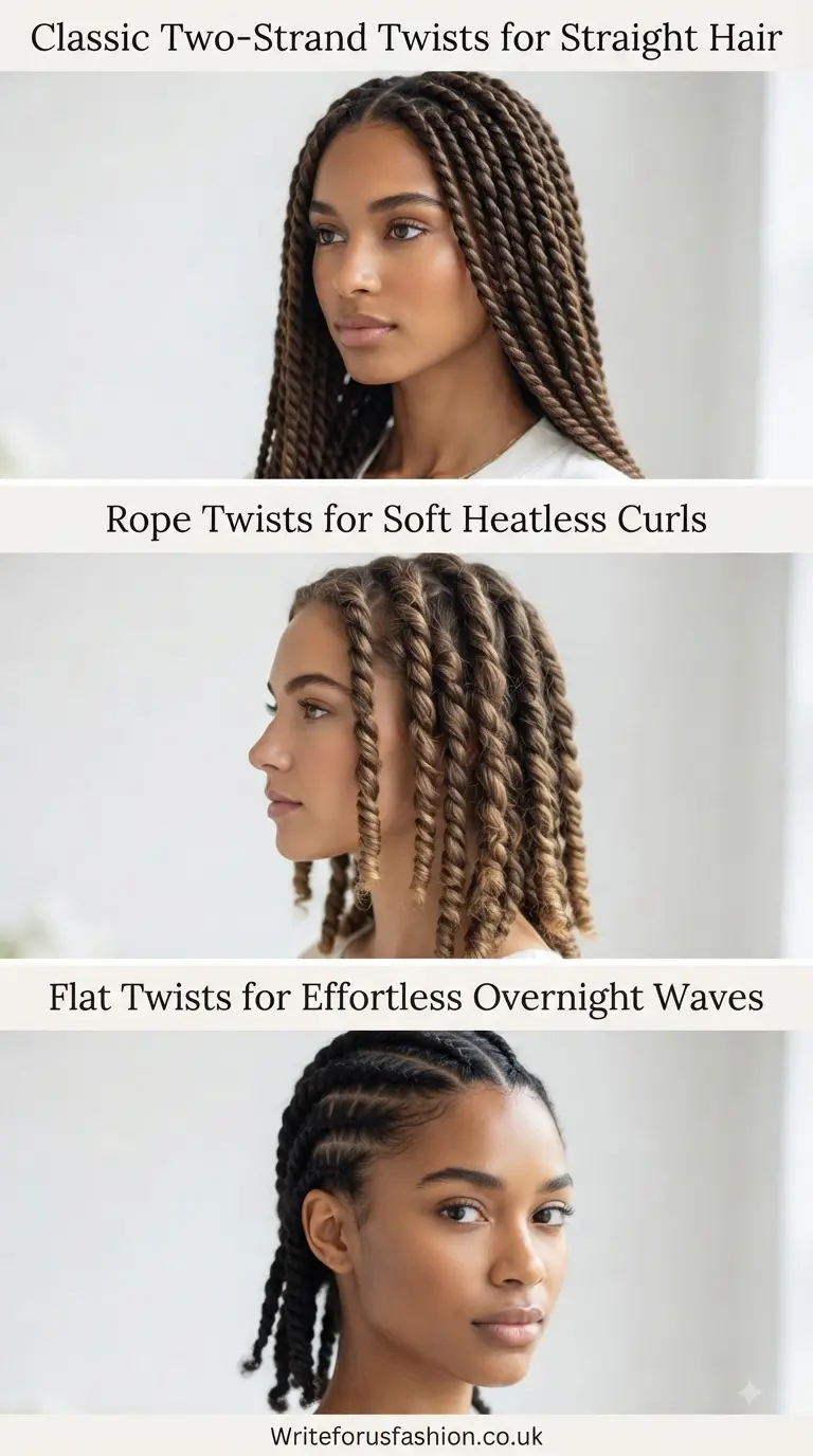 20 Easy Overnight Twists for Straight Hair to Create Beautiful Heatless Curls 2 Overnight Twists for Straight Hair to Create Beautiful Heatless Curls part1