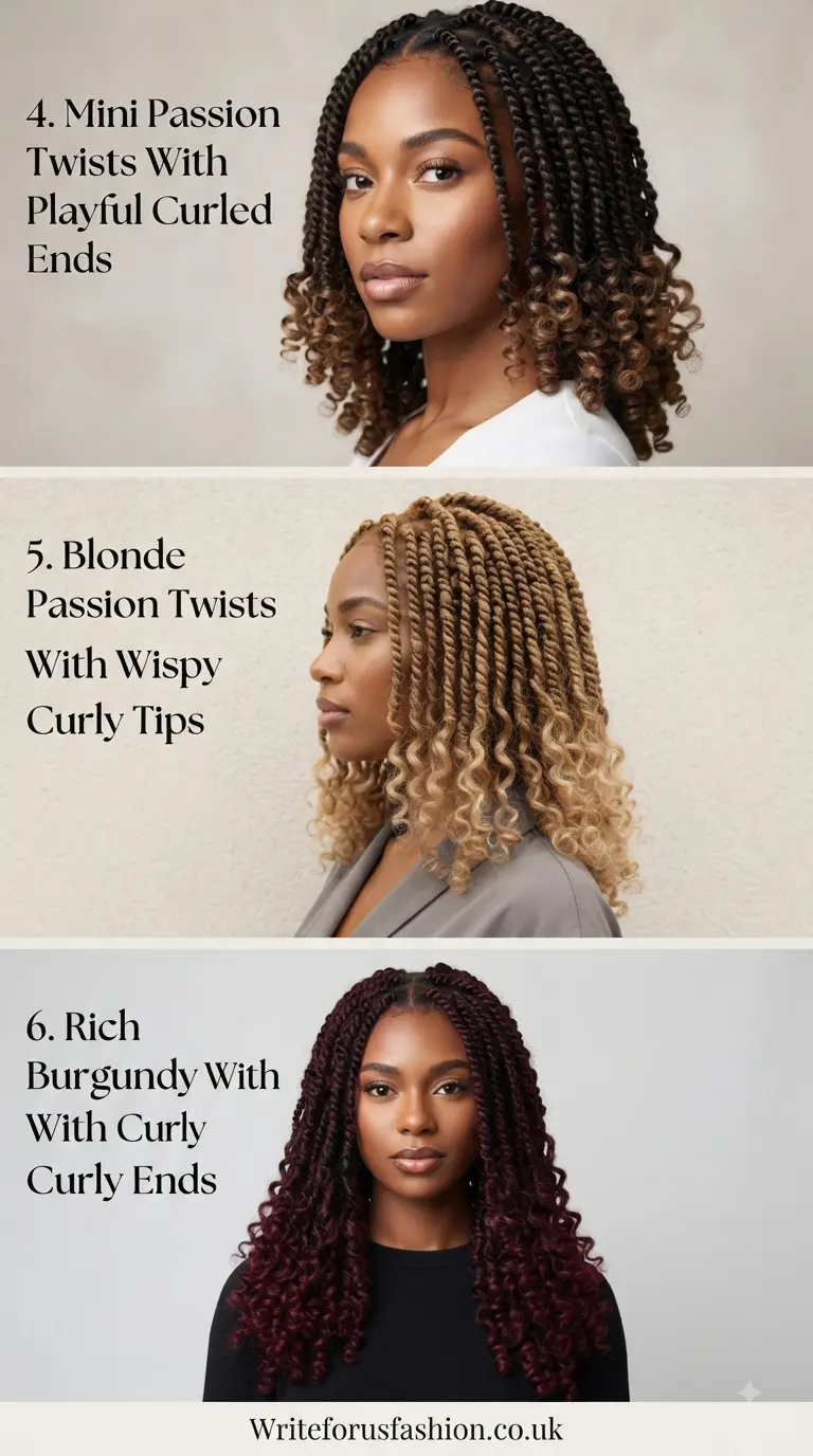 20 Gorgeous Passion Twists With Curly Ends Hairstyles to Inspire Your Next Look 3 Passion Twists With Curly Ends part2