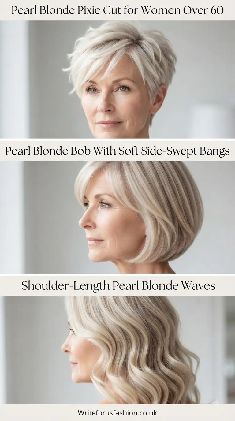 Pearl Blonde Hair Color Ideas for Women Over 60 part1