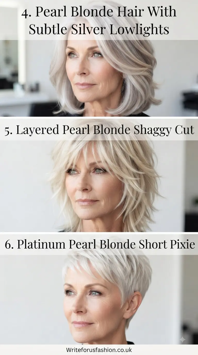 Pearl Blonde Hair Color Ideas for Women Over 60 part2