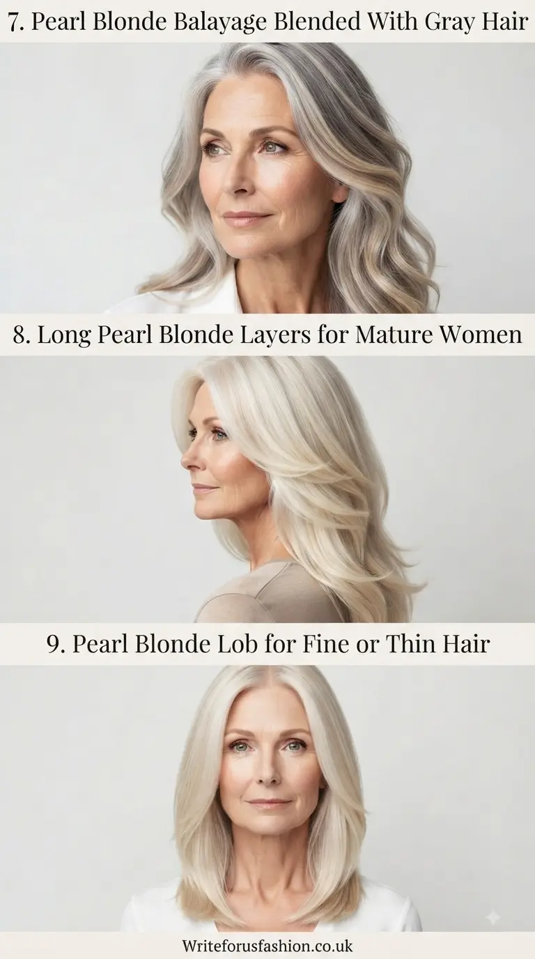 Pearl Blonde Hair Color Ideas for Women Over 60 part3