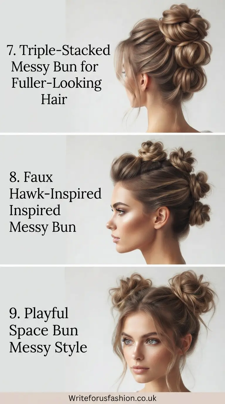 20 Perfect Messy Bun Ideas for Moms With Thin Hair 4 Perfect Messy Bun Ideas for Moms With Thin Hair part3