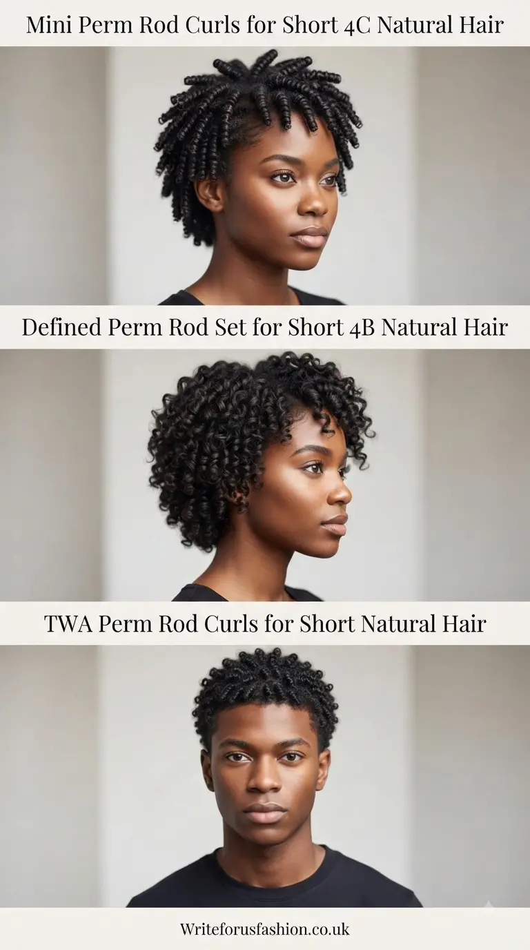 20 Gorgeous Perm Rod Curl Ideas for Short Natural Hair 2 Perm Rod Curl Ideas for Short Natural Hair part1