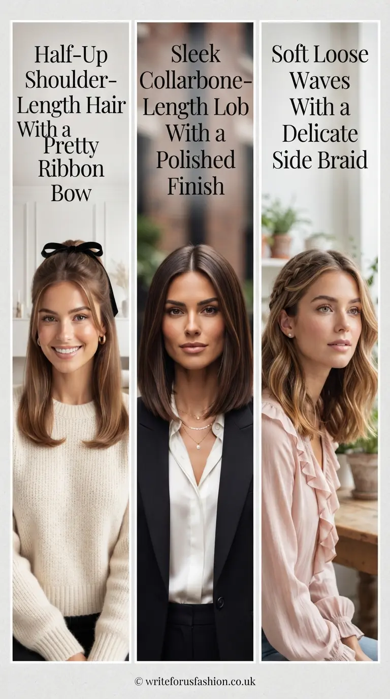 20 Cute Picture Day Hairstyles for Shoulder-Length Hair 2 Picture Day Hairstyles for Shoulder-Length Hair part 1