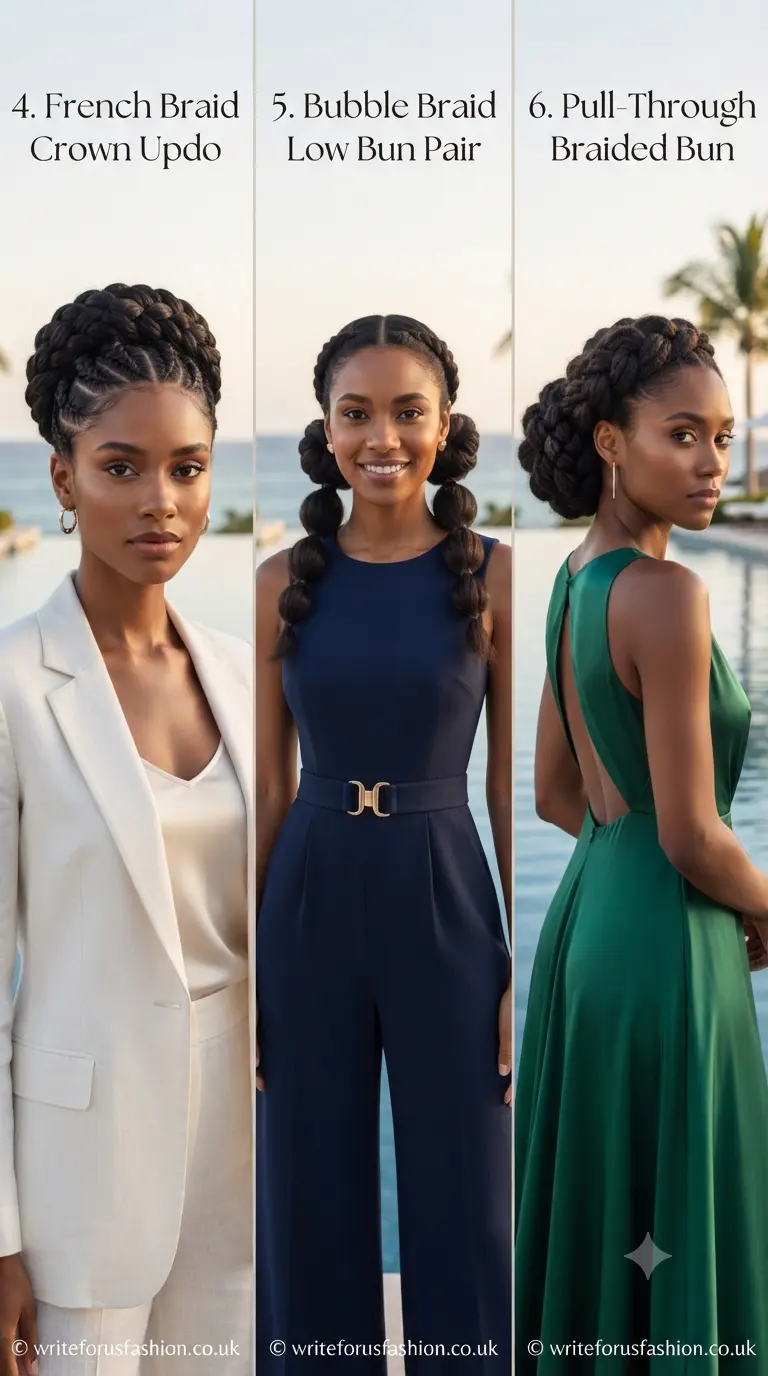 Pool Fade Braid Bun Hairstyles part 2