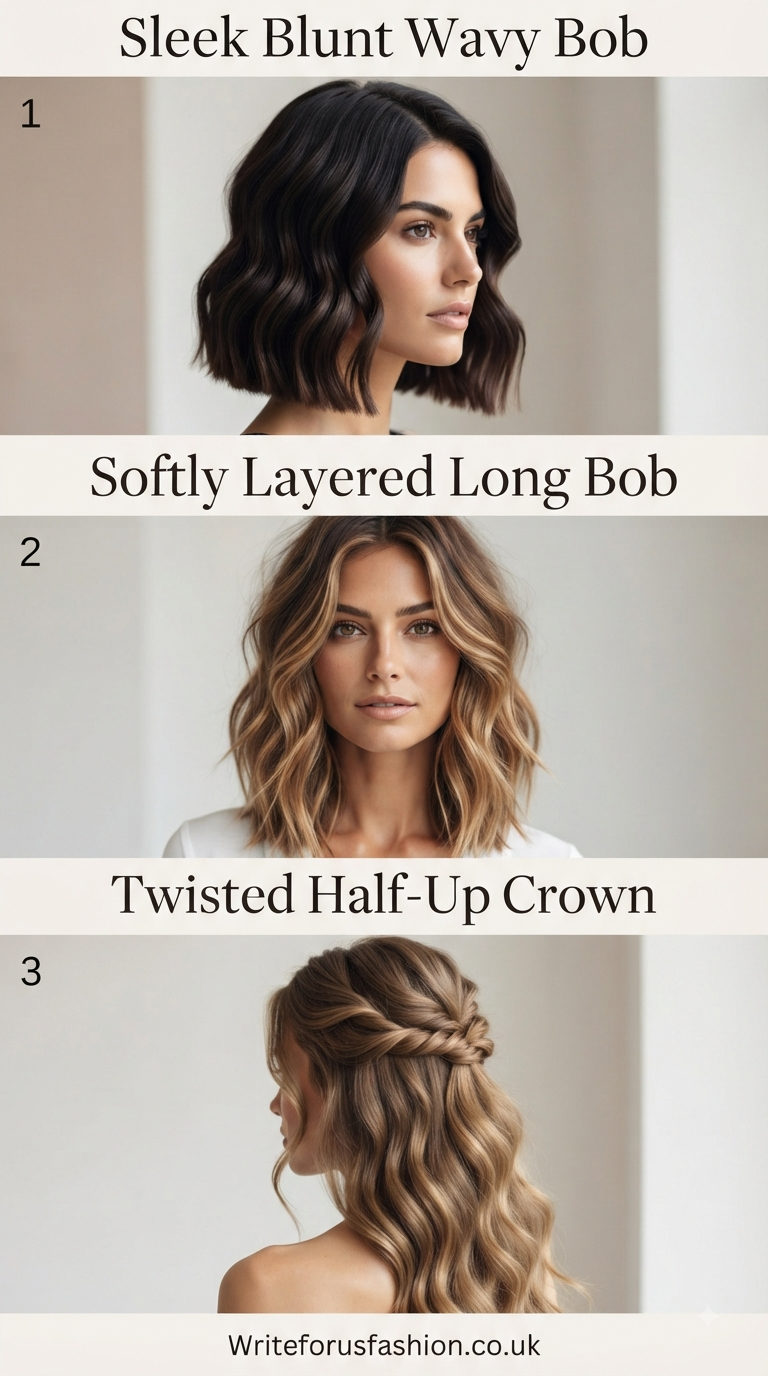 Professional Office Hairstyles for Thick Wavy Hair part1