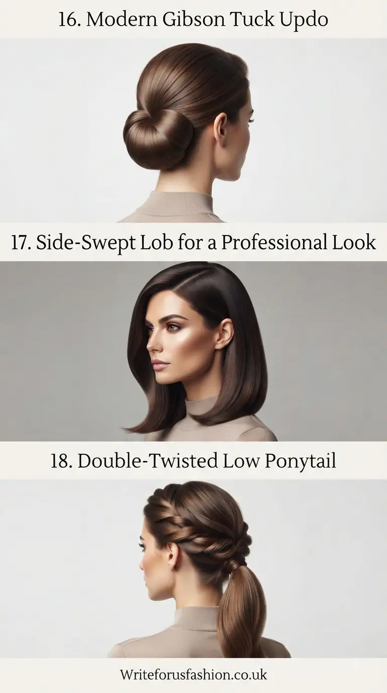 Professional & Polished Corporate Hairstyles for Medium Hair last part