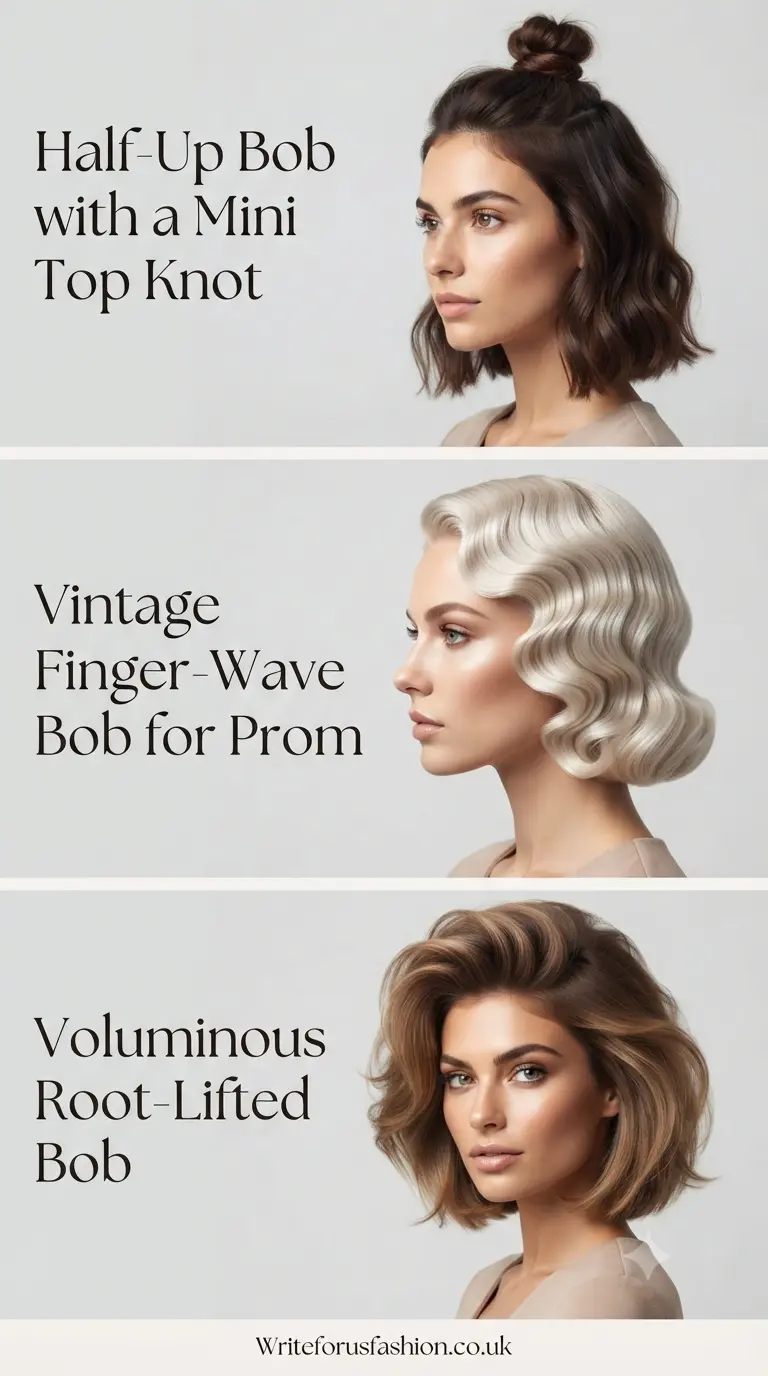 20 Unique Prom Hairstyle Ideas for Short Bob Hair 5 Prom Hairstyle Ideas for Short Bob Hair part 4