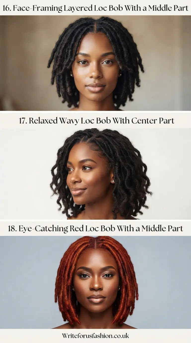 20 Stunning Loc Bob With Middle Part Styles To Try Now 7 Stunning Loc Bob With Middle Part Styles last part