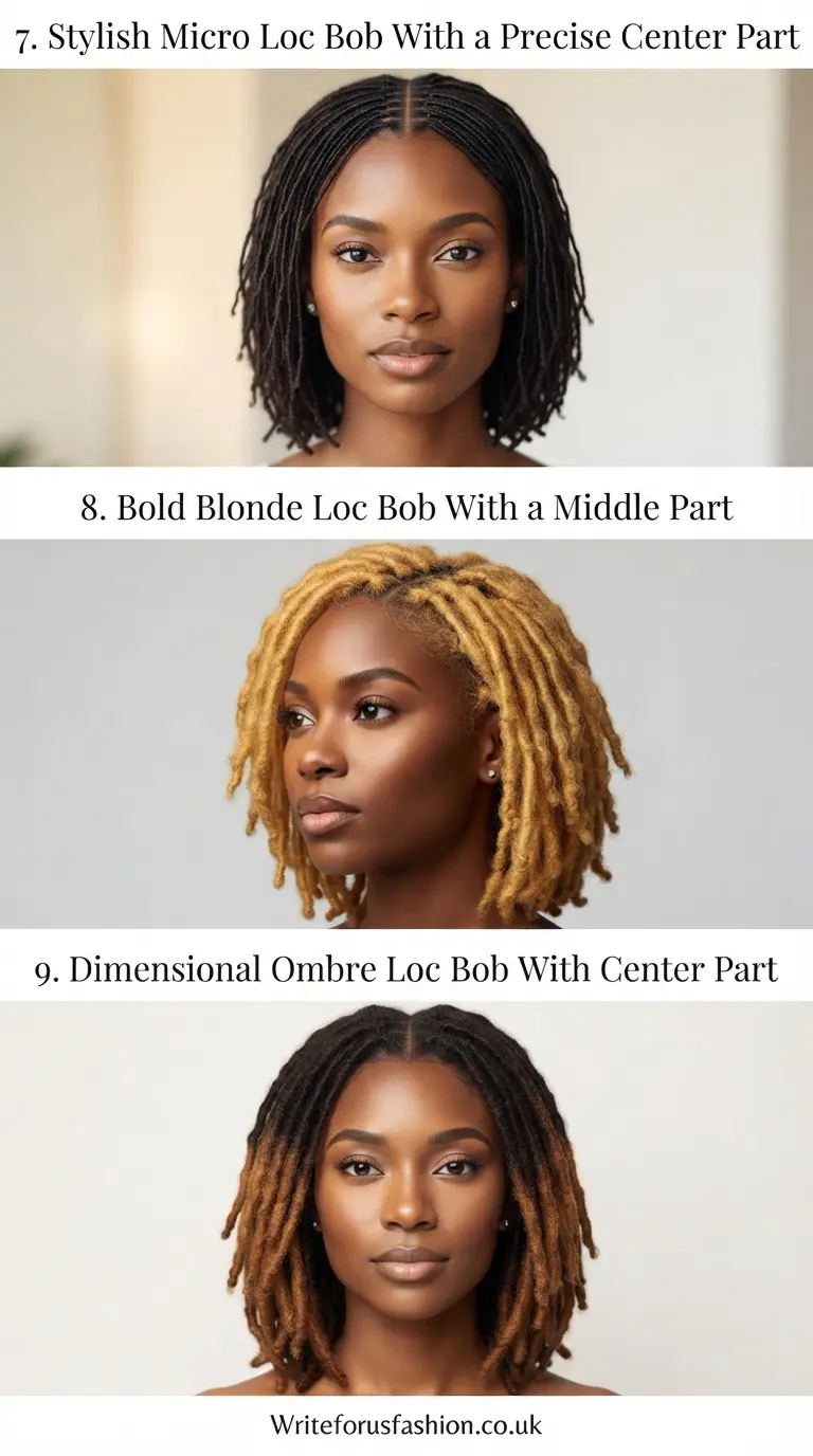 20 Stunning Loc Bob With Middle Part Styles To Try Now 4 Stunning Loc Bob With Middle Part Styles part 3