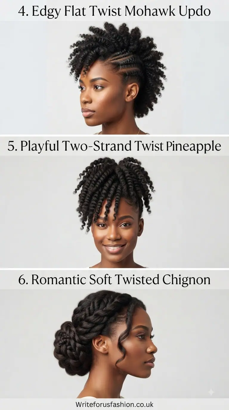 20 Stunning Natural Hair Updos With Twists for Every Occasion 3 Stunning Natural Hair Updos With Twists for Every Occasion part 2