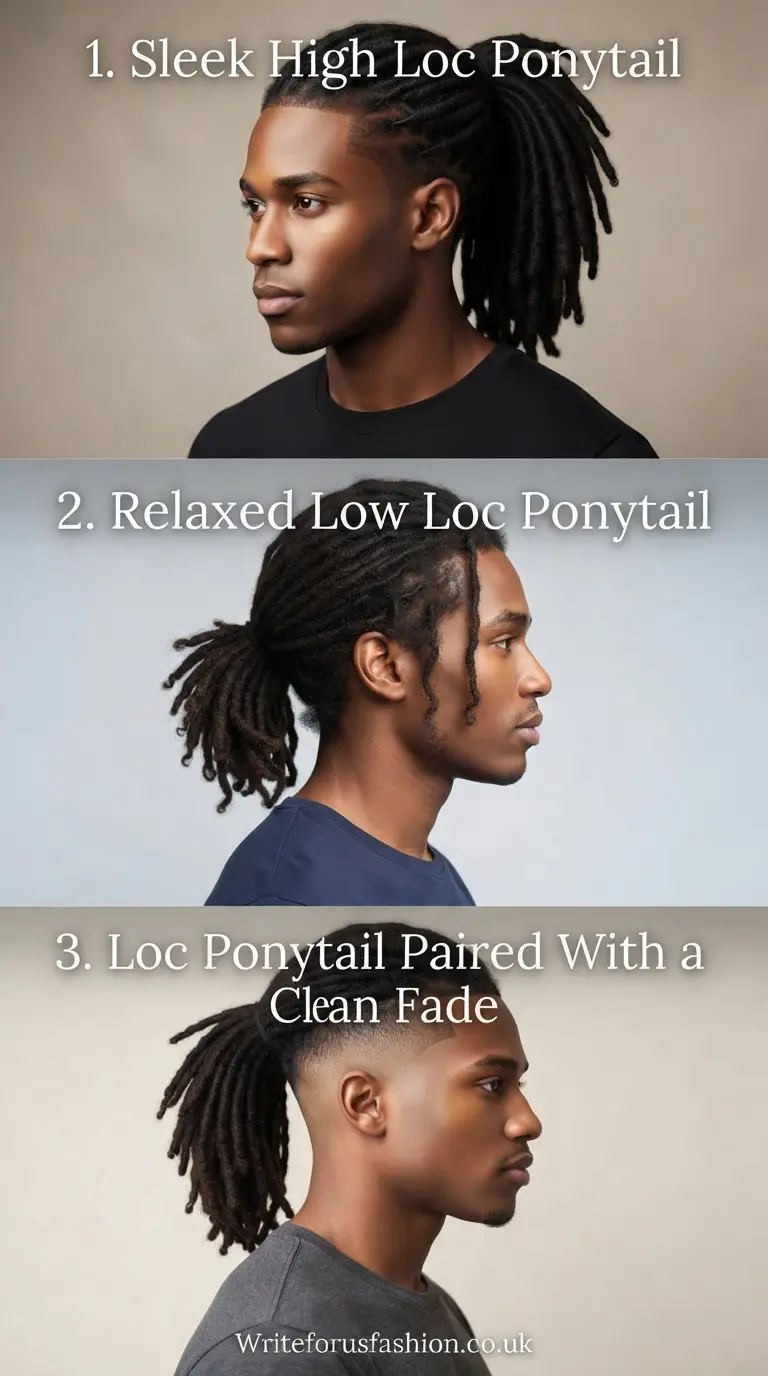 20 Stylish Loc Ponytail Hairstyles for Black Men to Try Now 2 Stylish Loc Ponytail Hairstyles for Black Men part 1