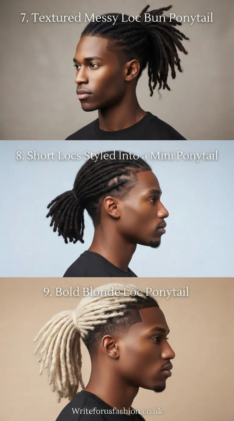 20 Stylish Loc Ponytail Hairstyles for Black Men to Try Now 4 Stylish Loc Ponytail Hairstyles for Black Men part 3