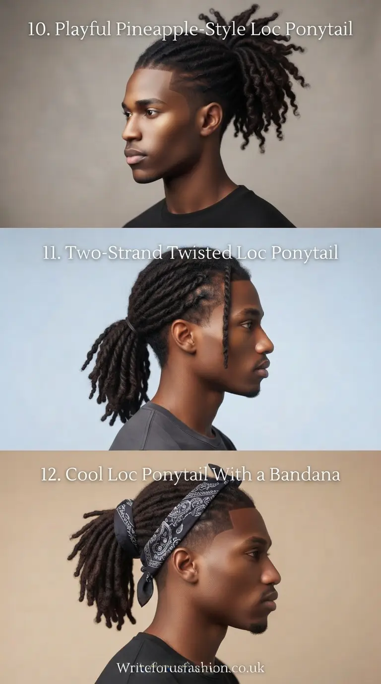 20 Stylish Loc Ponytail Hairstyles for Black Men to Try Now 5 Stylish Loc Ponytail Hairstyles for Black Men part 4