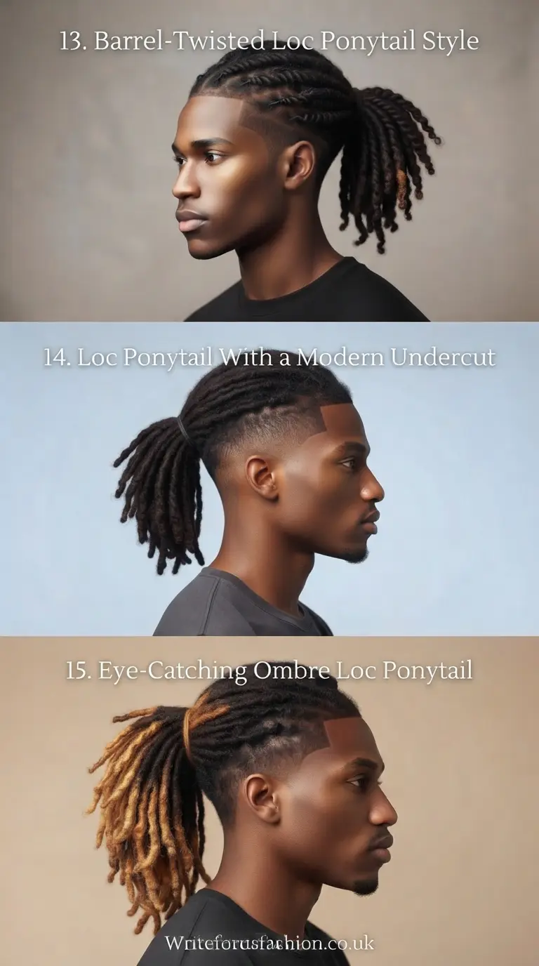 20 Stylish Loc Ponytail Hairstyles for Black Men to Try Now 6 Stylish Loc Ponytail Hairstyles for Black Men part 5