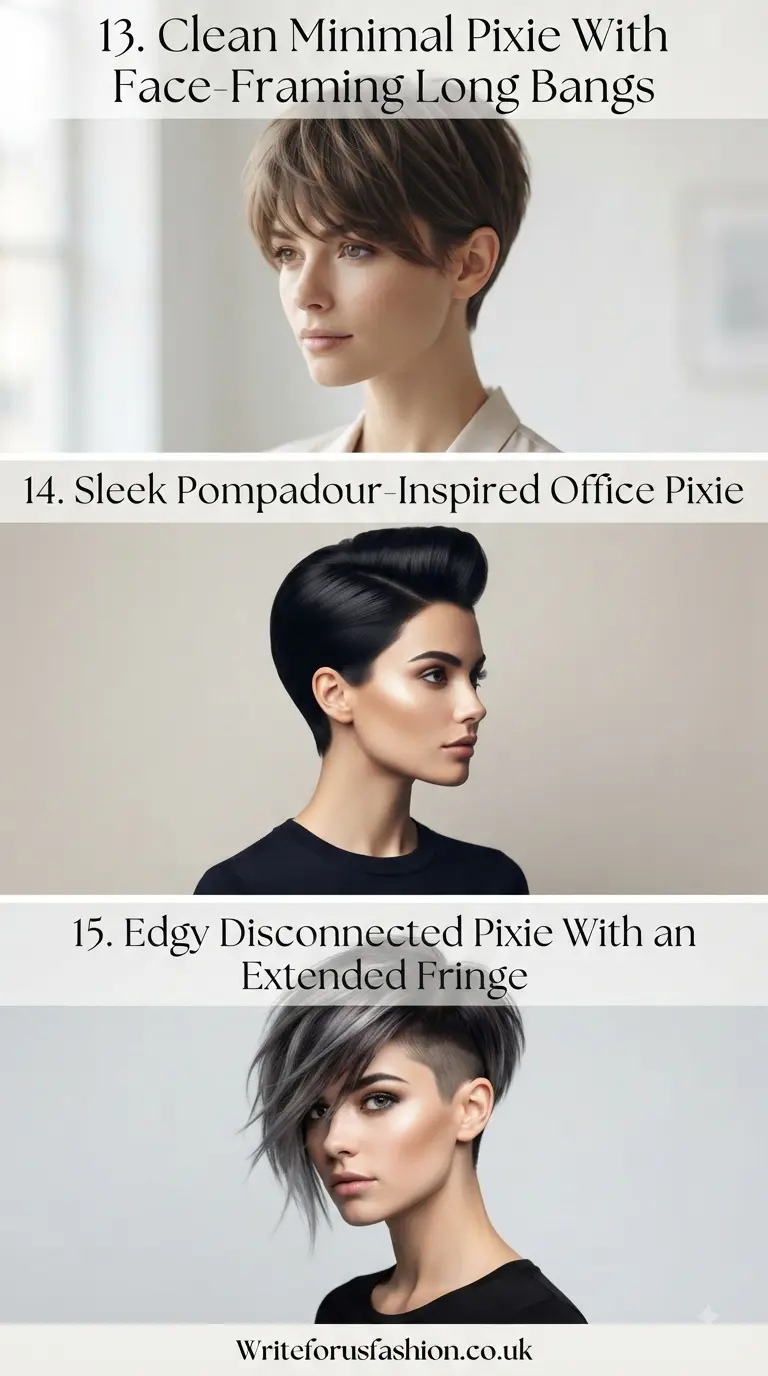 20 Professional Office Pixie Haircuts with Long Bangs 6 Stylish Office Pixie With Long Bangs to Try Right Now part5