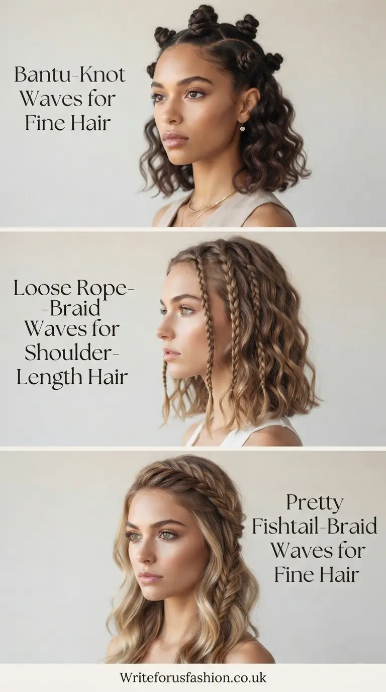 20 Beautiful Heatless Wave Styles for Shoulder-Length Fine Hair 7 Wave Styles for Shoulder-Length Fine Hair lastpart